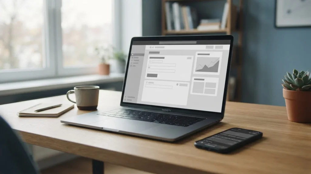 Digitale Zahlungsmethode am Laptop für Online-Wetten in Deutschland