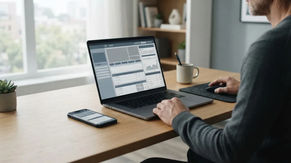 Online-Sportwetten mit Klarna-Zahlung auf Smartphone und Laptop