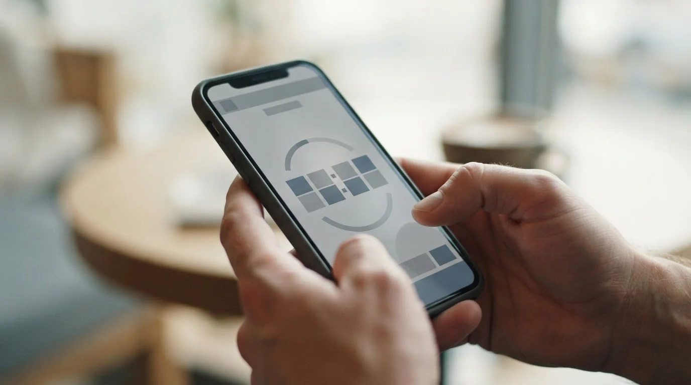 Smartphone zeigt Countdown-Timer während einer Live-Wette – die gesetzliche 5-Sekunden-Verzögerung