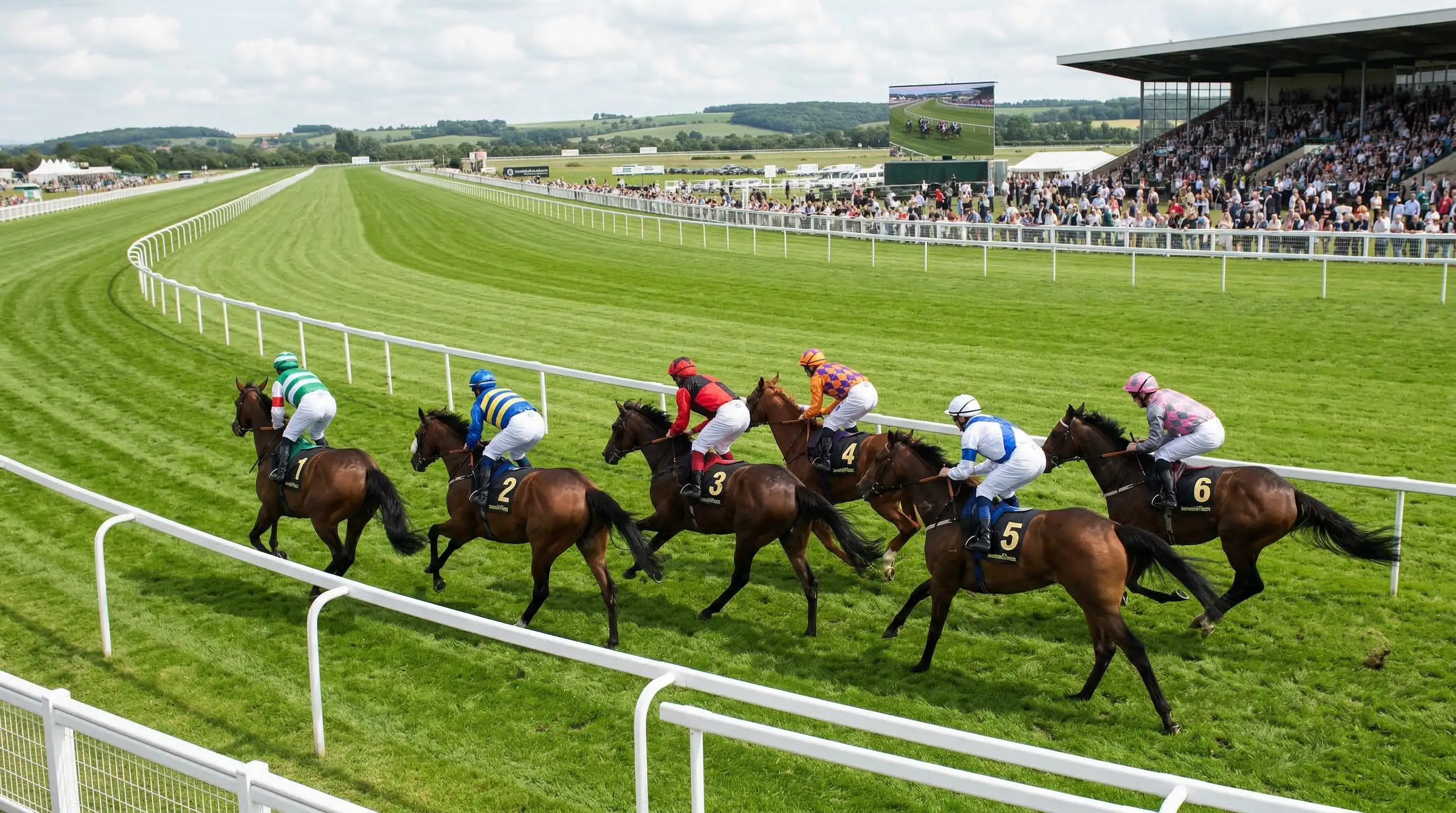 Pferdewetten Wettarten – Jockey auf Vollblut bei Galopprennen mit Startnummern