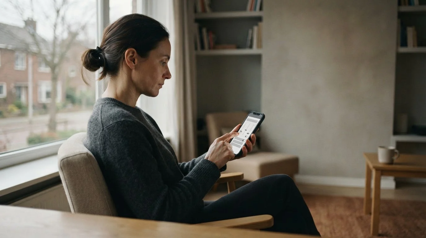 Person setzt Einzahlungslimits in einer App – verantwortungsvoller Umgang mit Live-Wetten