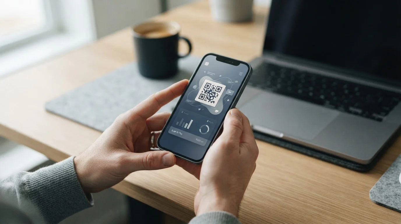 Smartphone mit digitalen Zahlungsoptionen und Krypto-Wallet-Oberfläche